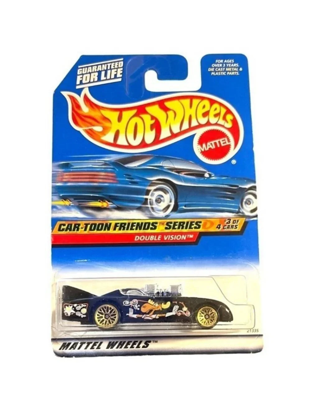 Vintage Die Cast Hot Wheels Car-Toon Friends Series Double Vision 21335 1999